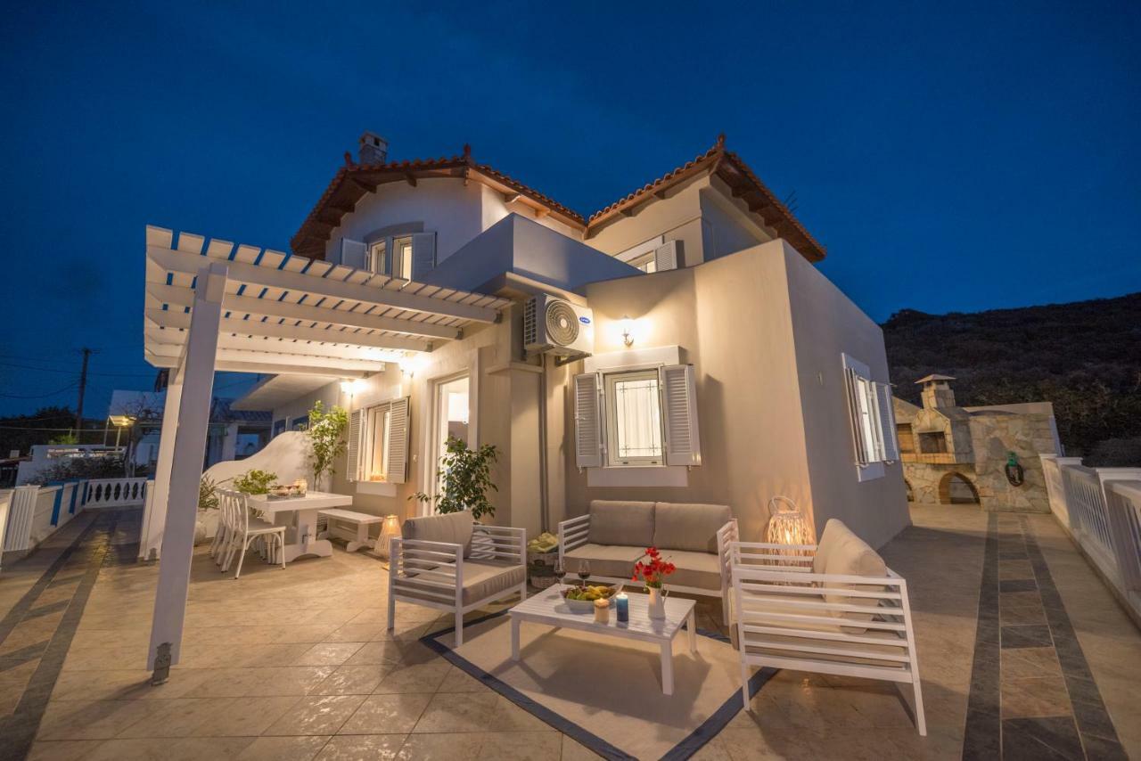 Full View In A Luxury House Villa Kalamaki  Exterior photo