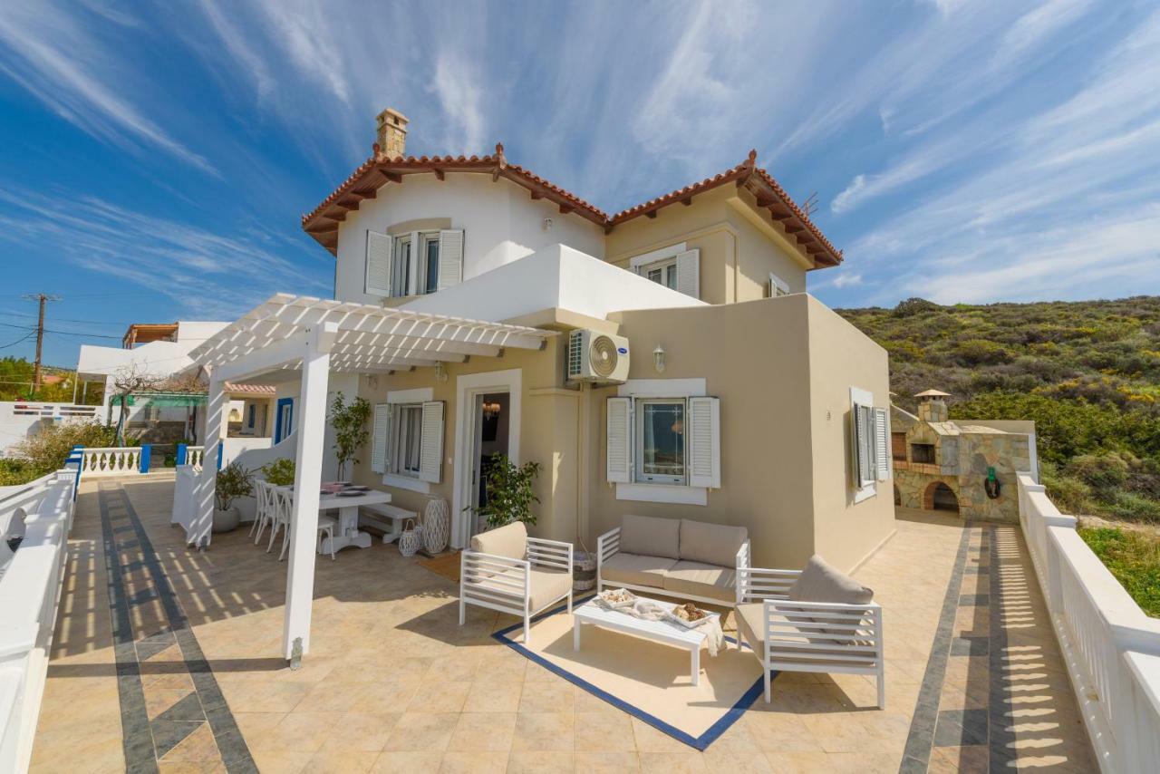 Full View In A Luxury House Villa Kalamaki  Exterior photo
